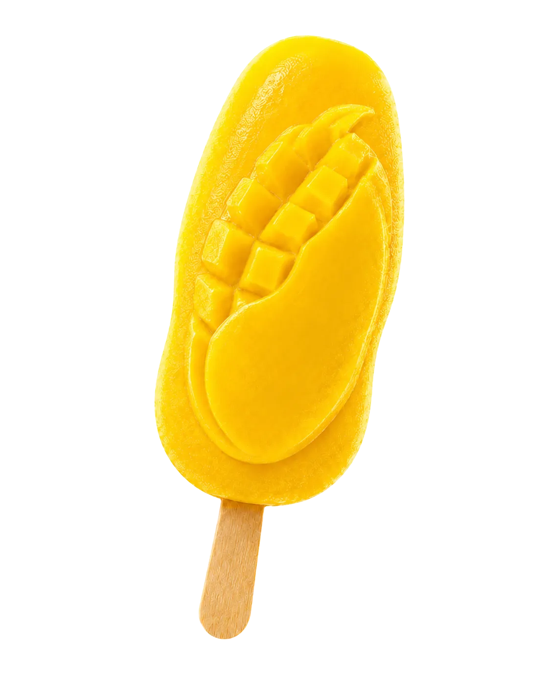 Mango Slush Less Sugar unwrapped product